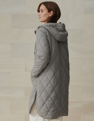 Lightweight quilted store coat women's