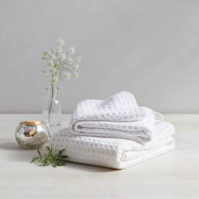 Lightweight Waffle Hook Towel | Bathroom Sale | The White Company UK