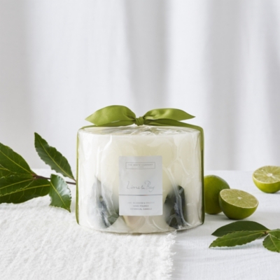Lime & Bay Botanical Large Candle Candles The White Company UK