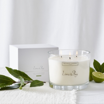 Lime & Bay Large Candle | Candles | The White Company US