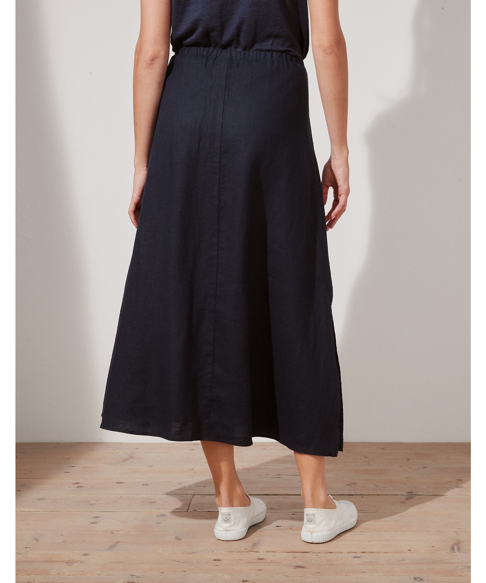 Linen A-Line Midi Skirt | Dresses & Skirts | The White Company US