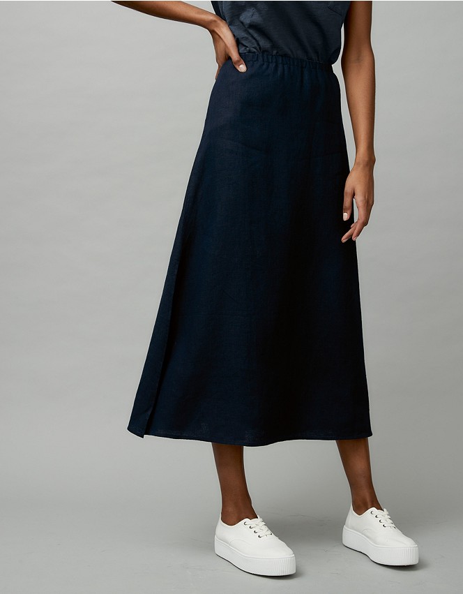 Linen A-line Skirt | Skirts & Shorts | The White Company UK
