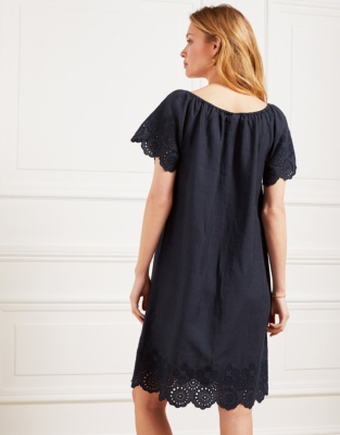 bardot broderie dress