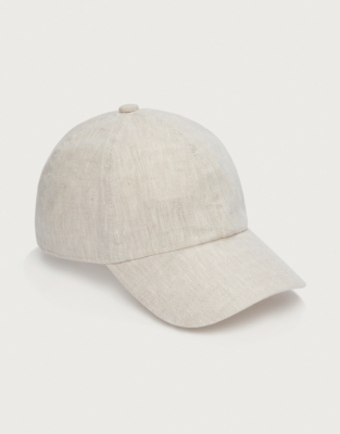 Linen Baseball Cap | Hats, Scarves & Gloves | The White Company UK