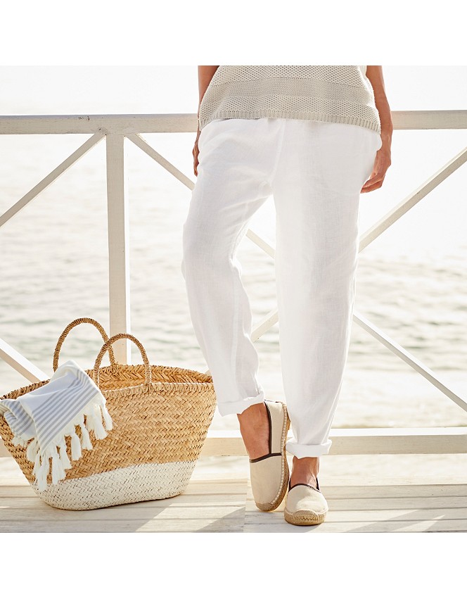 Linen Beach Pants | All Clothing Sale | The White Company US