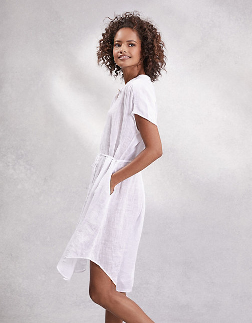 Linen Beach Shirt Dress | Dresses & Skirts | The White Company US
