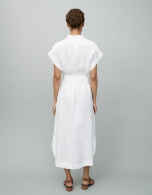 Linen Belted Dress | Dresses & Skirts | The White Company US