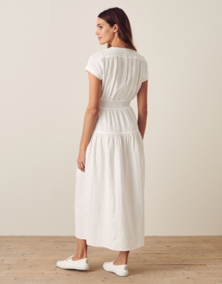 Linen Boho Midi Dress Clothing Sale The White Company UK