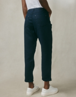 Linen Brompton Pants - Navy