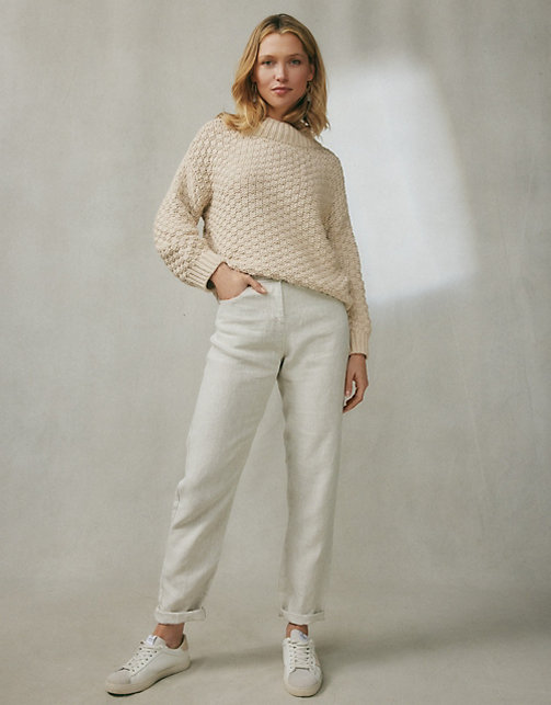 Linen Brompton Trousers | Trousers & Leggings | The White Company