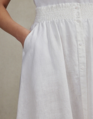 White company 2024 linen skirt