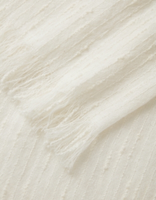 Linen Cotton Irregular Slub Scarf