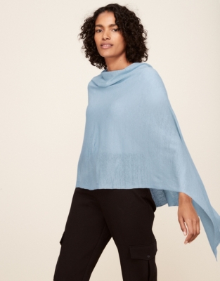 LinenCotton Poncho Sweaters & Cardigans The White Company US