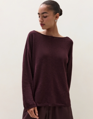 Linen Cotton Seam Detail Jumper