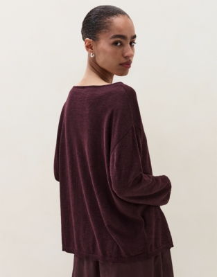 Linen Cotton Seam Detail Jumper