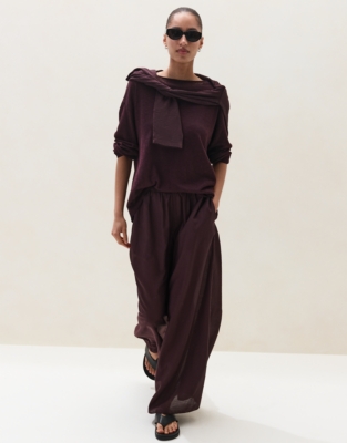 Linen Cotton Seam Detail Jumper