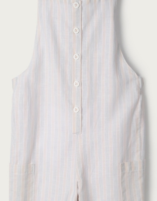 cotton linen dungarees