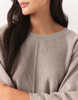 Linen Cotton Tubular Trim Jumper Jumpers & Cardigans The White