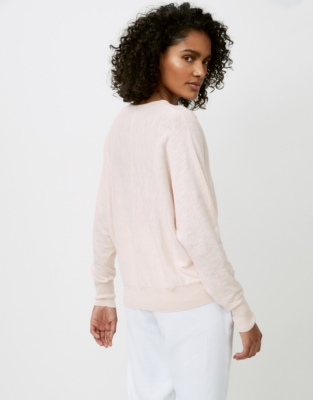 white linen jumper