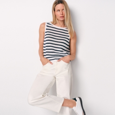 Linen Cropped Tank