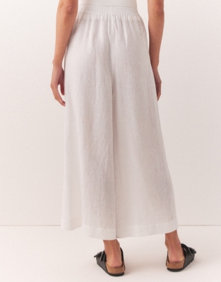 Linen Culotte Trousers & Leggings The White Company UK