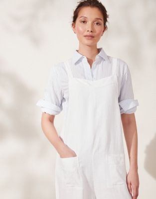 Linen Dungarees All Clothing Sale The White Company US