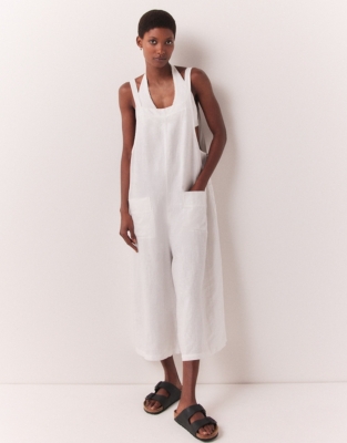 Linen Dungarees Dresses & Jumpsuits The White Company UK