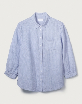Linen Easy Stripe Shirt | Vacation Shop | The White Company US