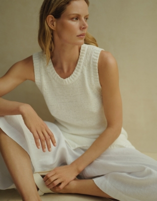 Linen Elasticated Waist Culottes