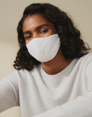 Linen Face Mask Accessories Sale The White Company UK