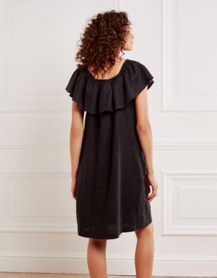 Linen Frill Dress All Clothing Sale The White Company US