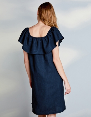 Linen Frill Trim Dress Clothing Sale The White Company UK