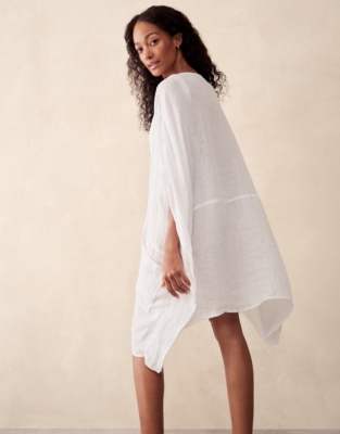 Linen Gauze Kaftan - Porcelain