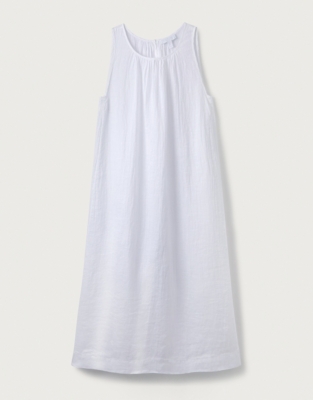 Linen Gauze Midi Nightgown 