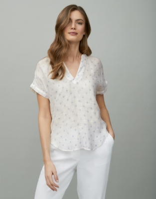 linen gauze top