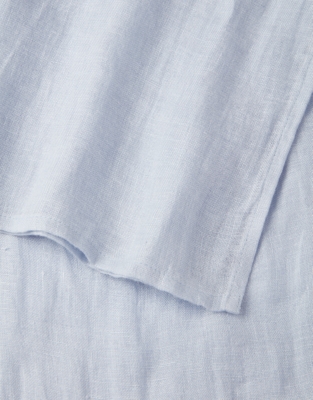 Linen Gauze Scarf - Stormy Blue