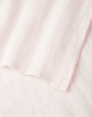 Linen Gauze Scarf - Baby Pink