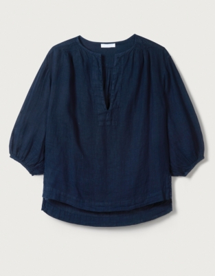 Linen Gauze Top Tops & Blouses The White Company US