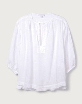 Linen Gauze Top | Clothing Sale | The White Company UK