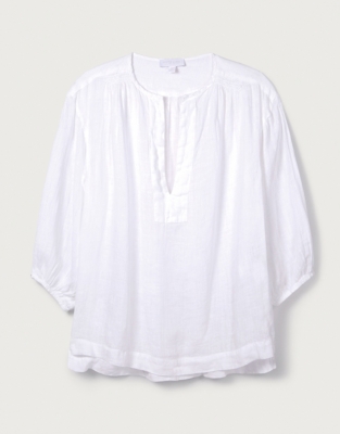 Linen Gauze Top Clothing Sale The White Company UK