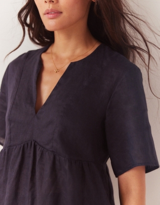 Linen Gauze VNeck Blouse Tops & Blouses The White Company US