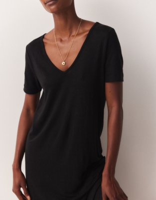 Linen Jersey Cover Up Dress Dresses & Skirts The White Company US