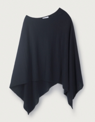 Linen Knit Poncho Sweaters & Cardigans The White Company US