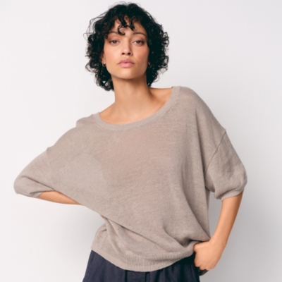 Linen Knitted T-Shirt