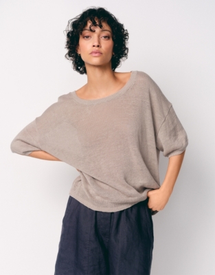 Linen Knitted T-Shirt