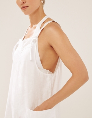 Linen Knot Detail Dungaree