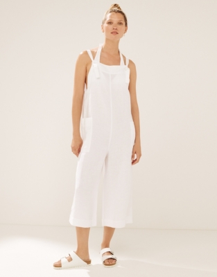 Linen Knot Detail Dungaree