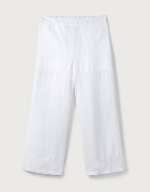 Linen Ladder-Insert Trousers | Clothing Sale | The White Company UK