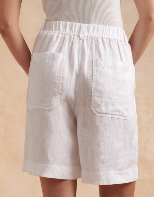 Linen Longline Short Skirts & Shorts The White Company UK