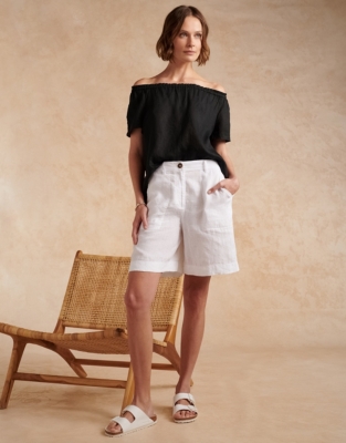 Buy Only ONLIVY TAILORED LONG SHORTS TLR - Silver Lining